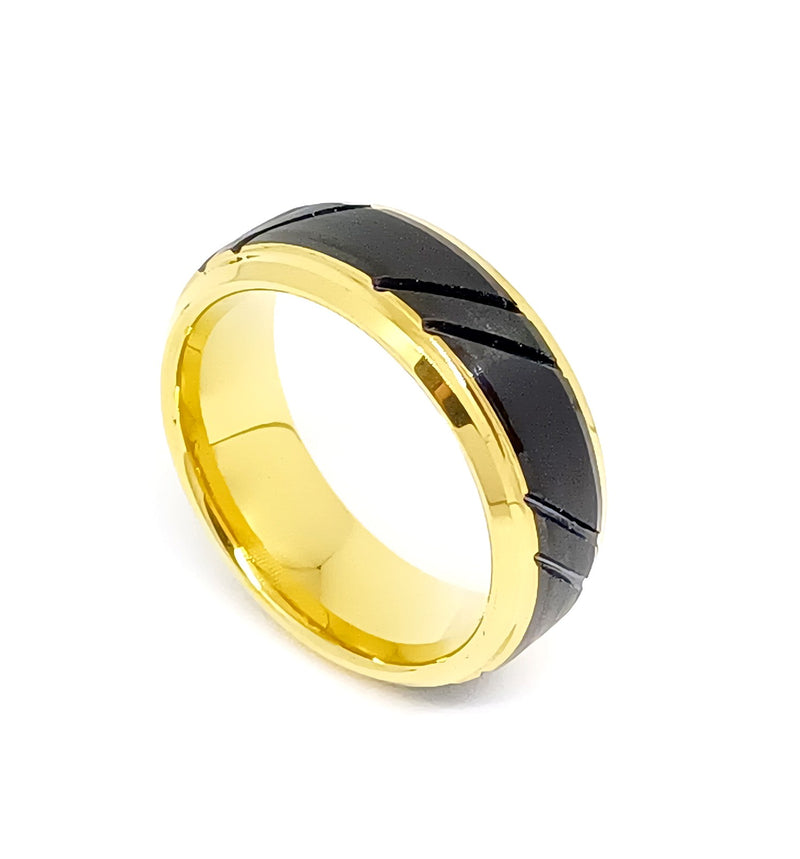 Argolla de Tungsteno Laminado de Oro