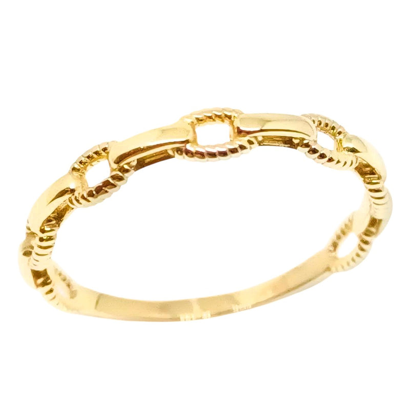 Anillo de Eslabones con Acabado