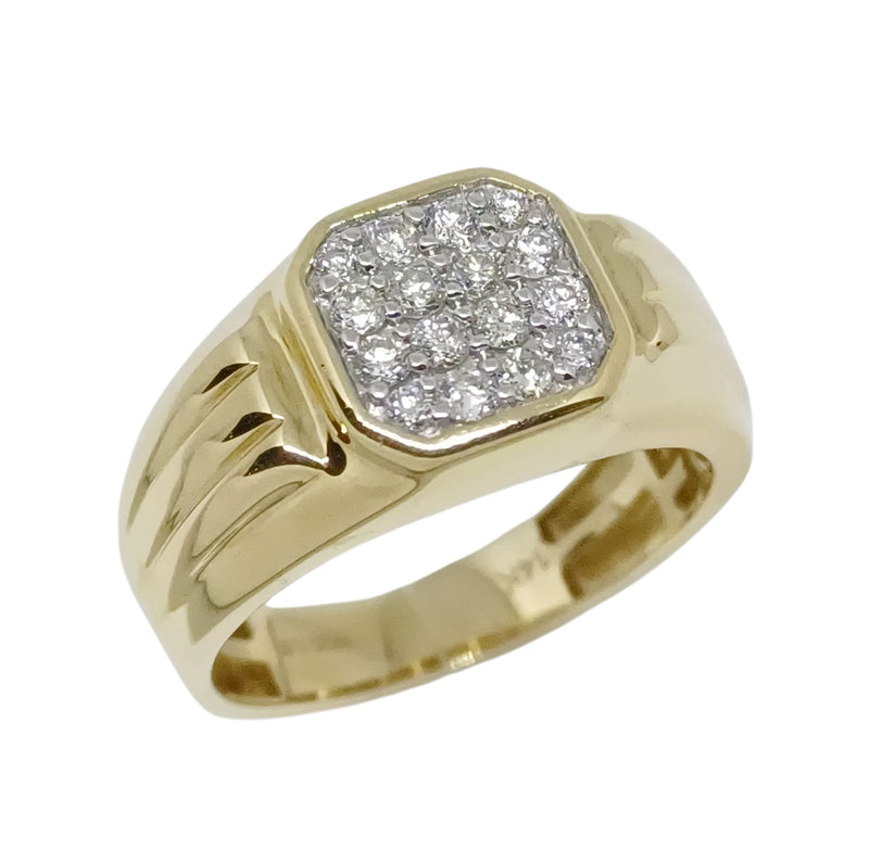 Anillo para caballero con Diamantes Naturales