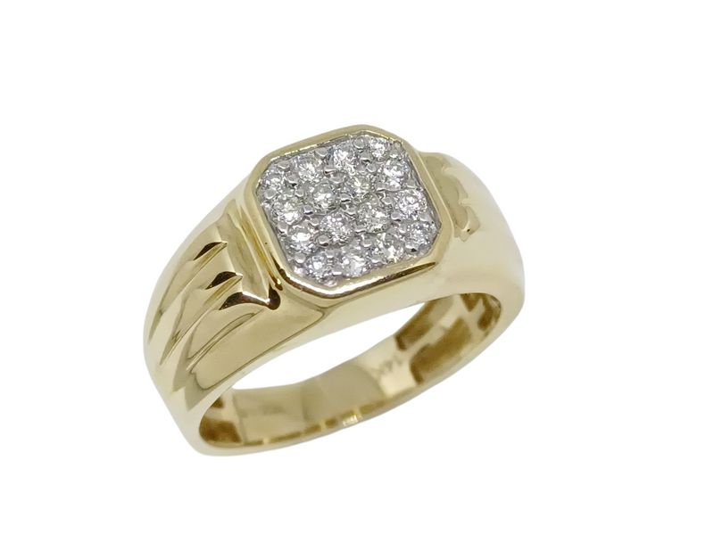 Anillo para caballero con Diamantes Naturales