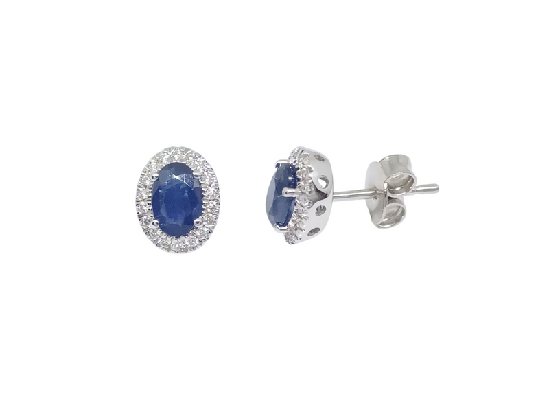 Aretes de Zafiro con Diamantes