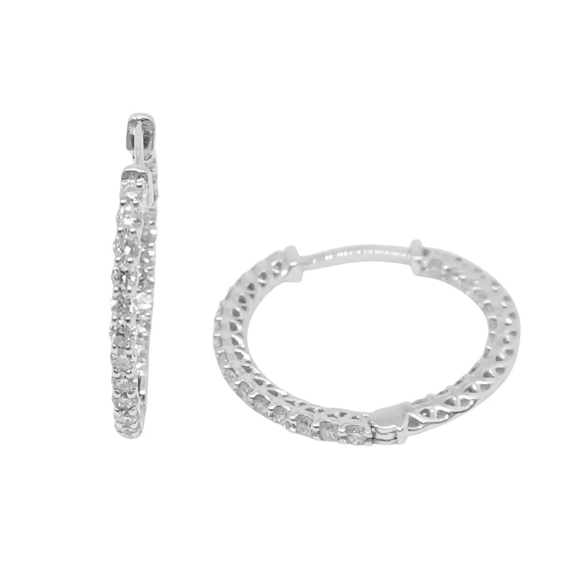 Arracadas con Diamante Natural