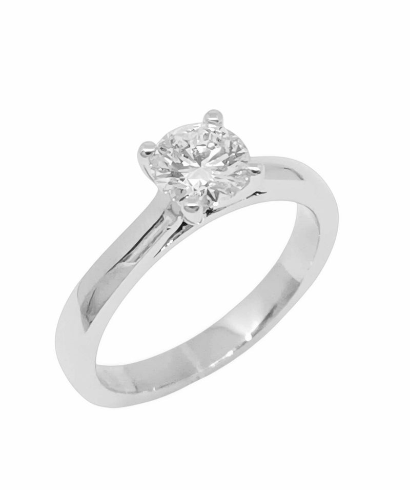 Anillo Solitario con Diamante Natural