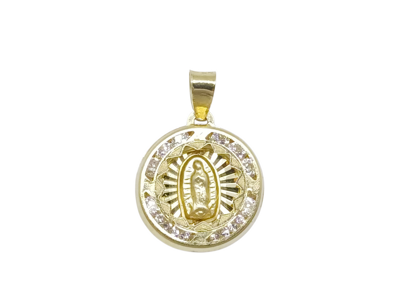 Medalla Virgen de Guadalupe con Circonias