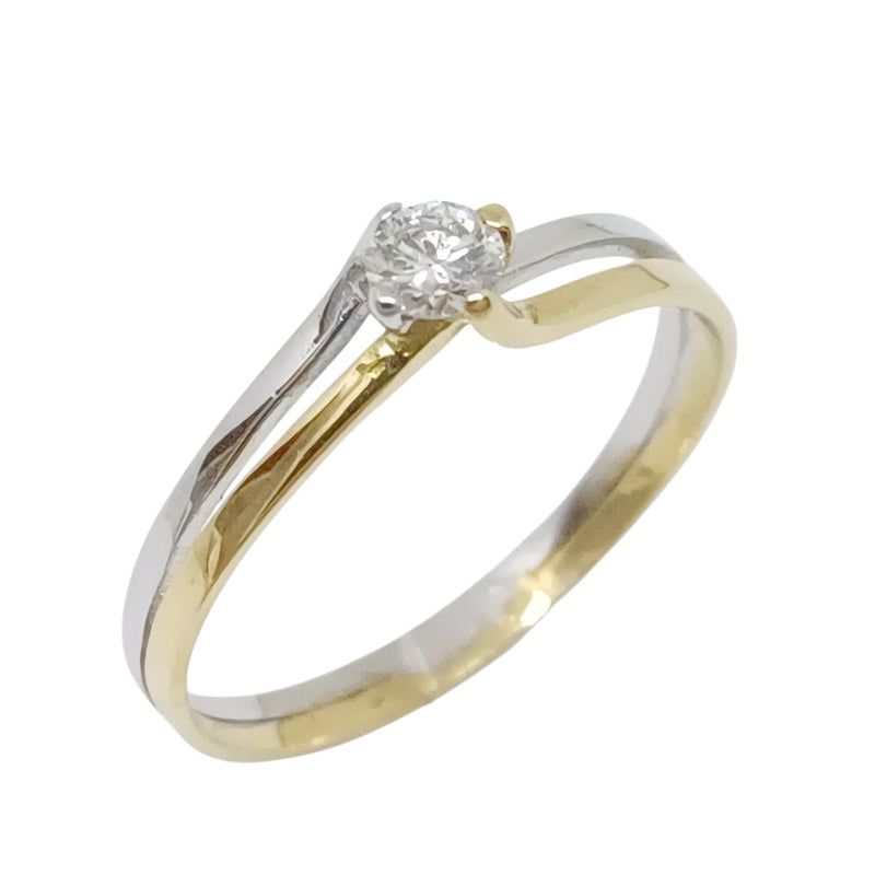 Anillo de Compromiso Oro Combinado