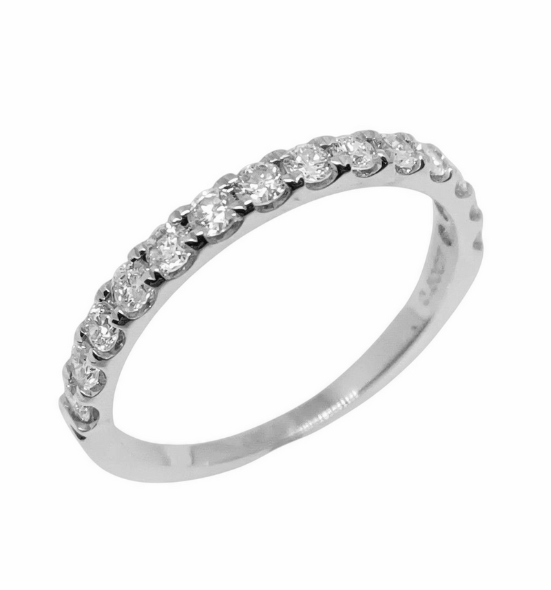 Churumbela Oro Blanco con Diamantes