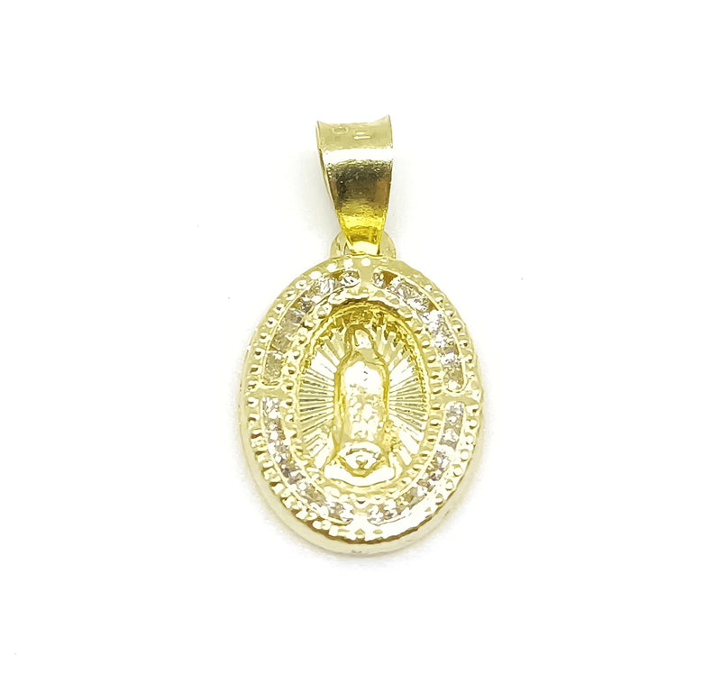 Medalla Virgen de Guadalupe con Circonias