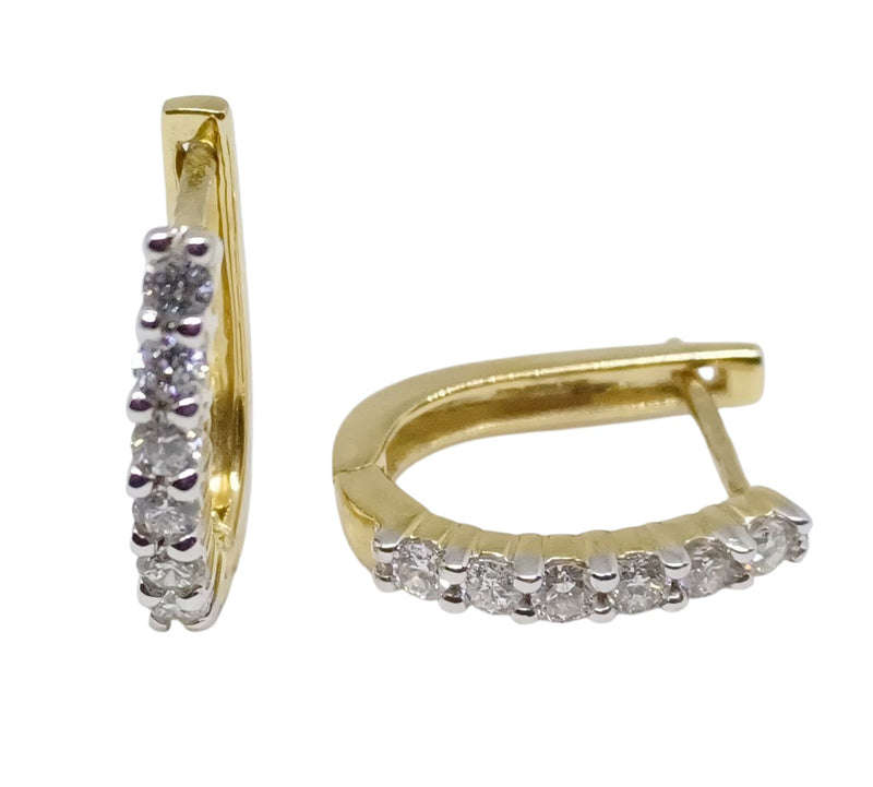 Huggies Oro Amarillo con Diamante