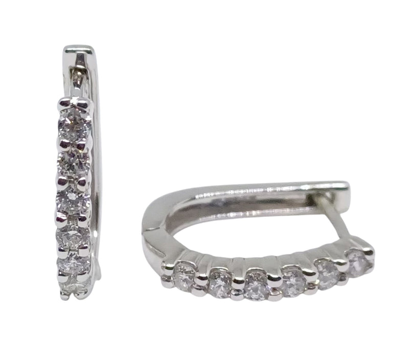 Huggies Oro Blanco con Diamante