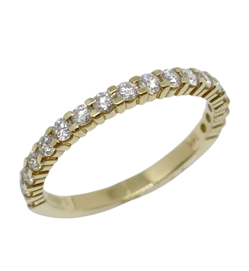 Churumbela Oro Amarillo con Diamantes