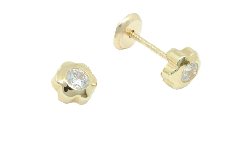 Broquel Flor con Circonia