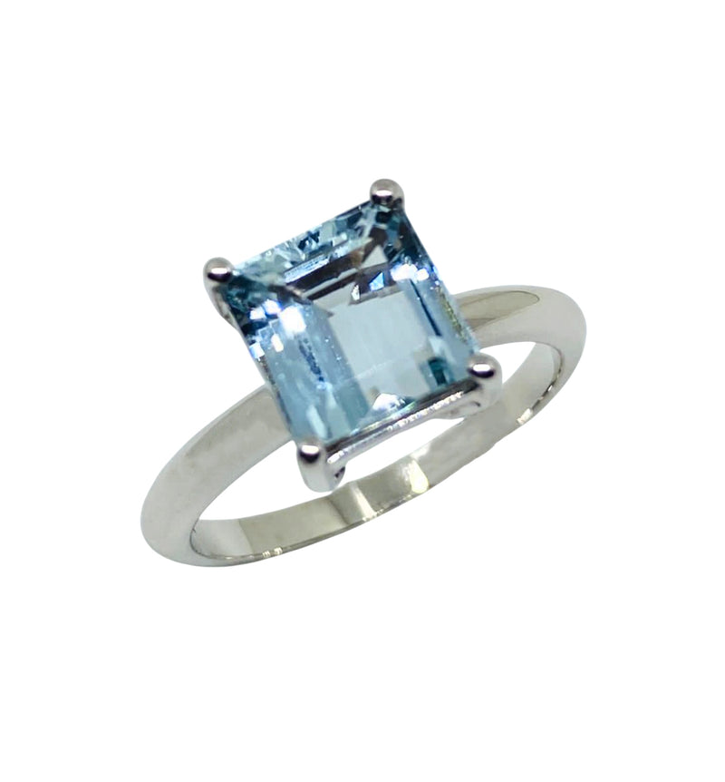 Anillo Aguamarina