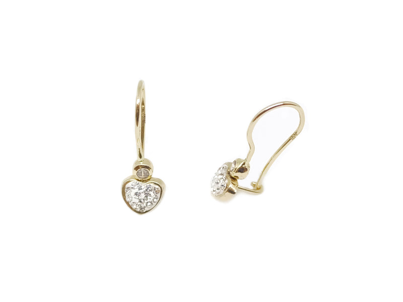 Aretes Corazón con Circonia