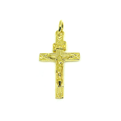 Cristo de Oro amarillo 14k en Tara Brooch Monterrey. Modelo: N1-A2x-00699. (cristo) - Envió GRATIS a todo México.