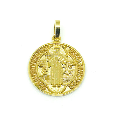 Medalla de Oro amarillo 14k en Tara Brooch Monterrey. Modelo: M1-A2x-00641. (san benito) - Envió GRATIS a todo México.